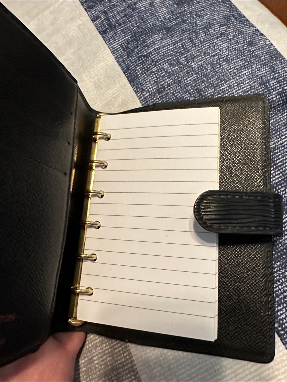 Louis Vuitton Black Epi Leather Snap Agenda Cover - Picture 3 of 7